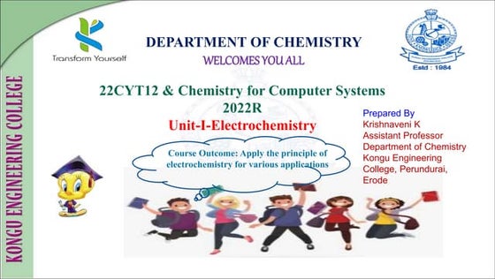 22CYL12 & Chemistry laboratory for computer Systems (IT-A - Cu).ppt