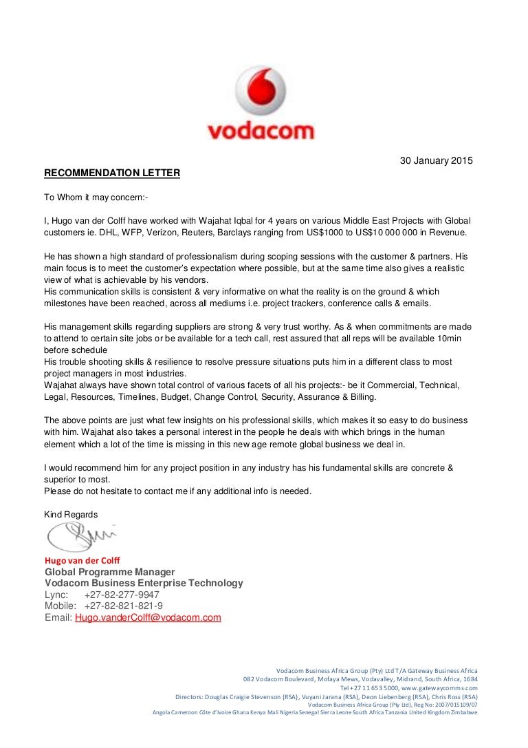 vodacom-recomendation-letter