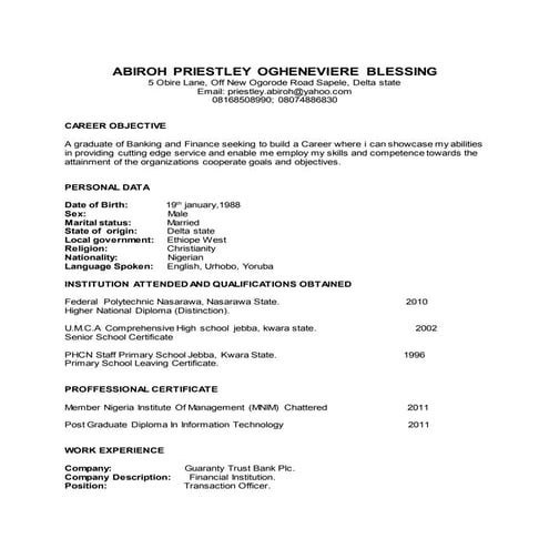kujore cv | DOC