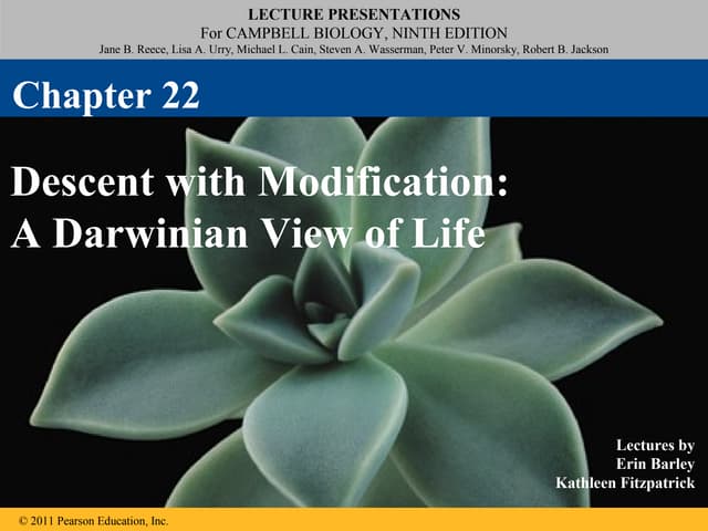 22 descent with modification a darwinian view