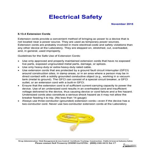 22 electrical safety