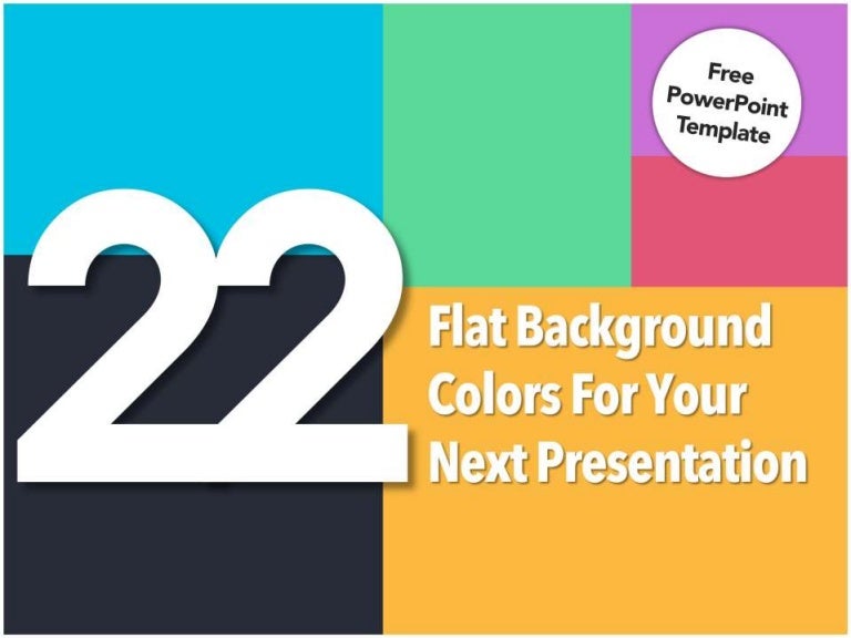 22 flat background colors for your presentation free ppt presentation backgrounds