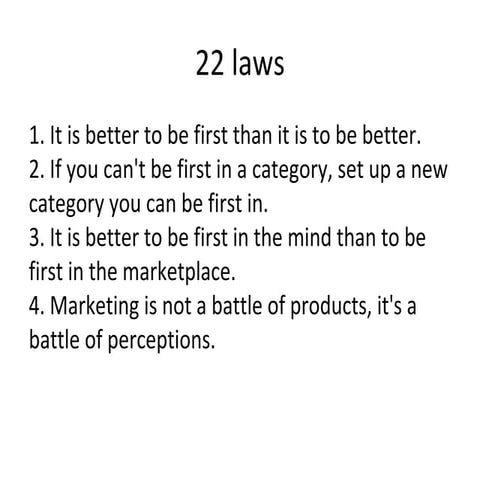 22 laws marketing