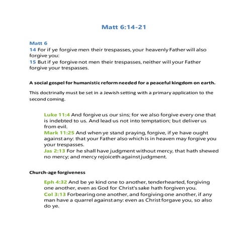 Mat 6:14-21