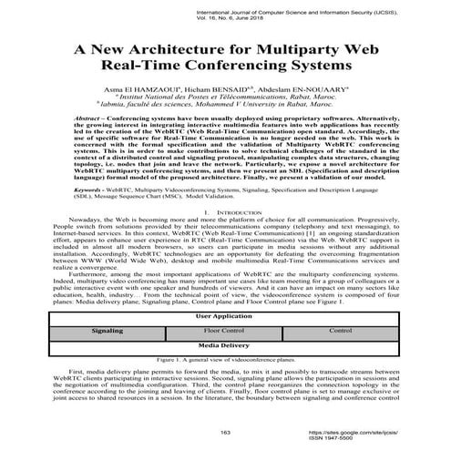 A New Architecture for Multiparty Web Real-Time Conferencing Systems