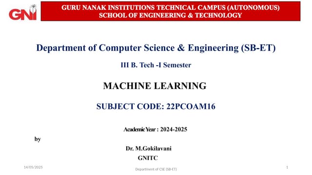 22PCOAM16 Unit 3 Session 22 Ensemble Learning .pptx