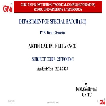22PEOIT4C Session 1 Introduction to AI and intelligent agents.pptx