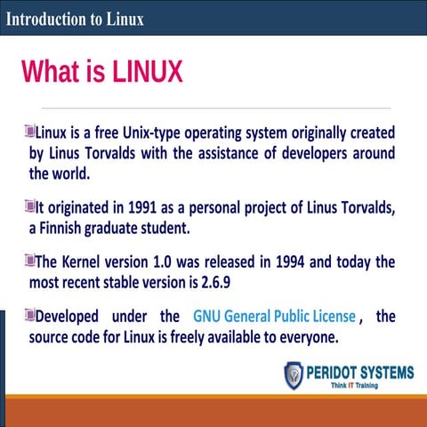 Introduction to Linux | PPT