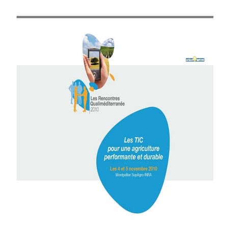 Etude de préfiguration d'une plateforme AgroTechnologique pour la convergence...