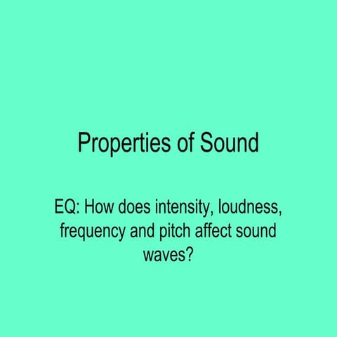 2 2  properties of sound