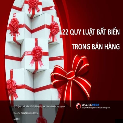 22 quy luật bất biến trong SALE - Lần đầu công bố