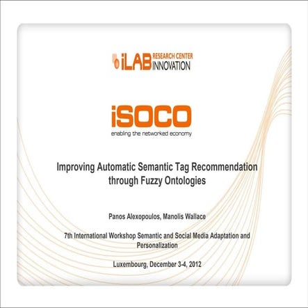Improving Automatic Semantic Tag Recommendation through Fuzzy Ontologies