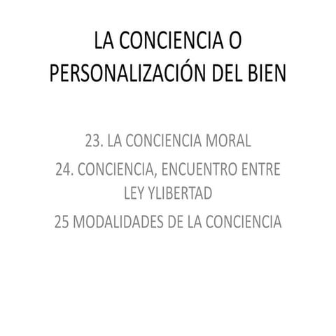 23. historia de la conciencia | PPTX