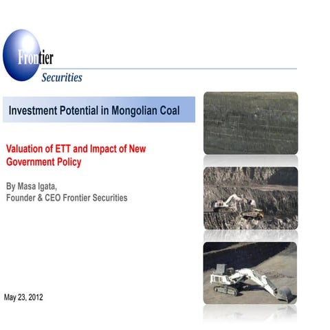 23.05.2012, PRESENTATION, Valuation of ETT and the impact on new Government p...
