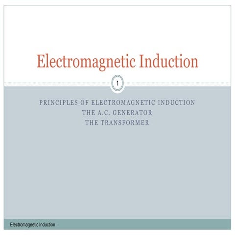 Electromagnetic Induction