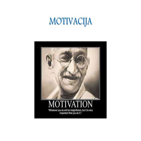 motivacija
