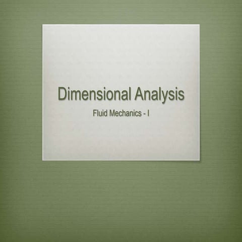 dimensional analysis