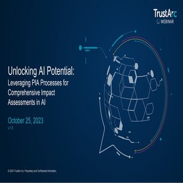 TrustArc Webinar - Unlocking AI Potential: Leveraging PIA Processes for Compr...