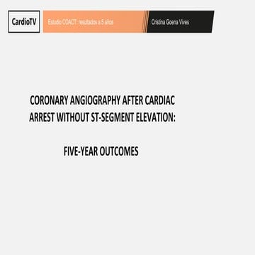 Estudio COACT: resultados a 5 años. AHA 2025