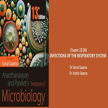 23.Infectionsoftherespiratorysystem(A) Micriobiology