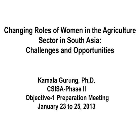 23  25 jan 2013 csisa kathmandu gender kamala