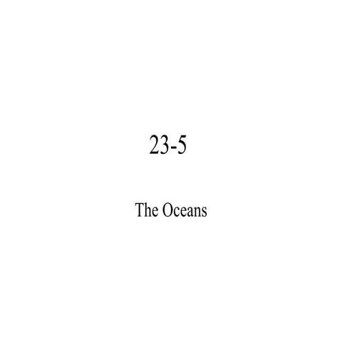23 5 Oceans