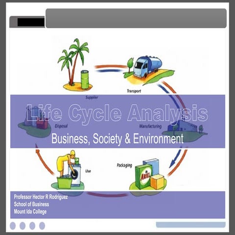 Life Cycle Analysis - Environmental LCA's