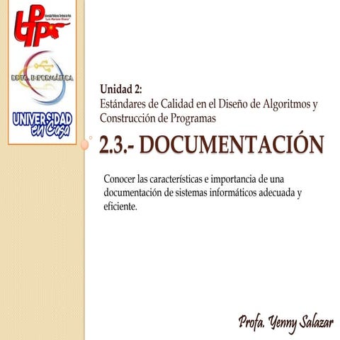2.3.- Documentación