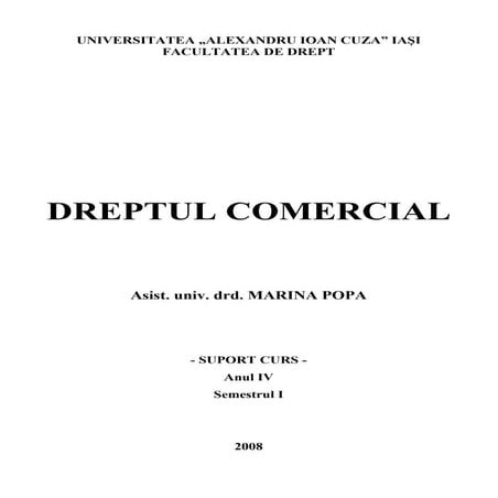 Drept Comercial