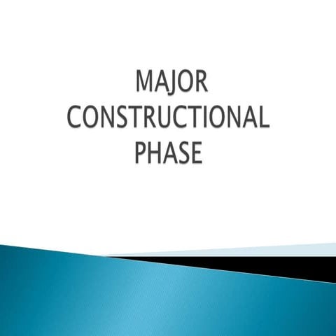 Major Constructional Chases in Aerospace