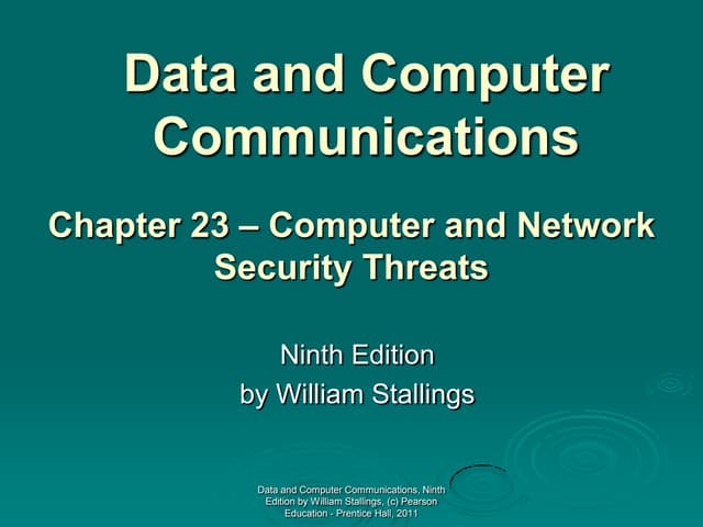 23 network security threats pkg
