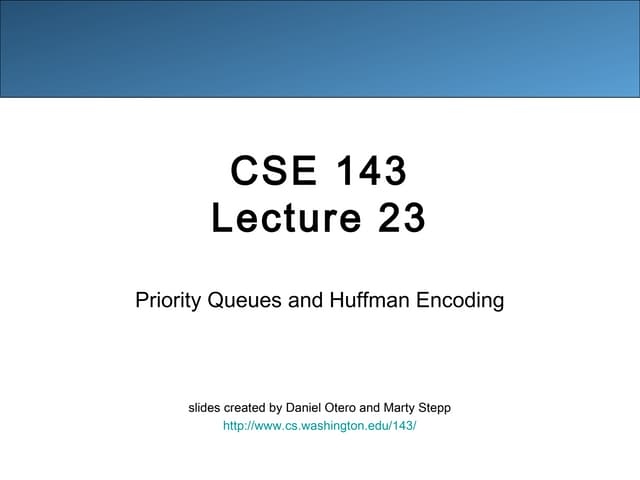 23 priority queue