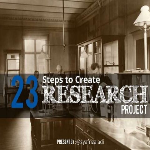 23 Step to Create Research Project