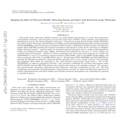 Mapping the Skies of Ultracool Worlds: Detecting Storms and Spots with Extrem...