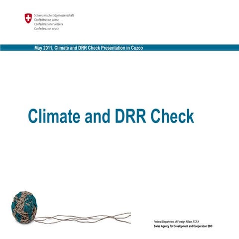 Disaster Risk Reduction (DRR) and Climate Change Adaptation (CCA) | PDF