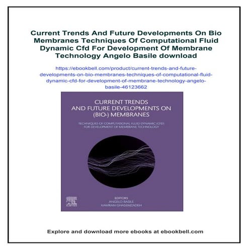 Current Trends And Future Developments On Bio Membranes Techniques Of ...