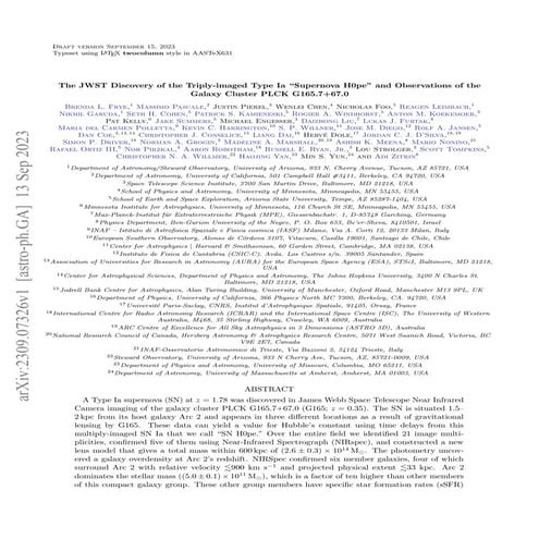 The JWST Discovery of the Triply-imaged Type Ia “Supernova H0pe” and Observat...