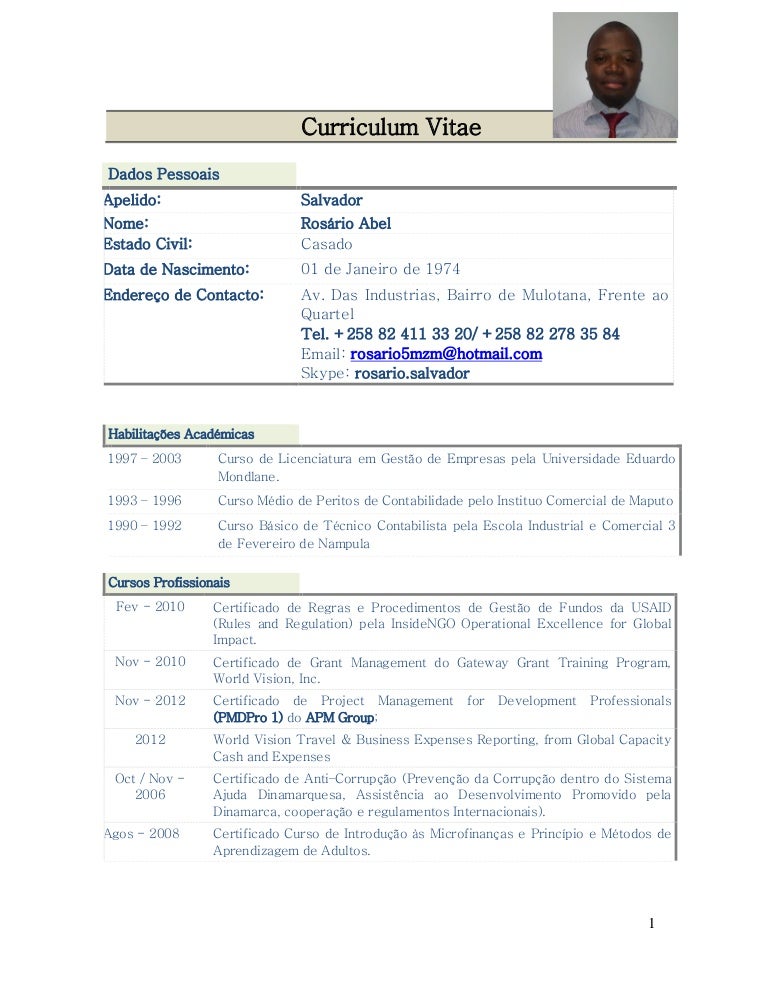 Curriculum vitae rs picture