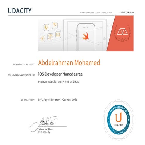 Udacity CERTIFICATE | PPT