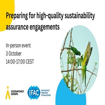 Preparing for High Quality Sustainability assurance Engagements
