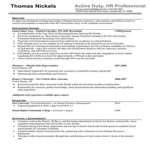 Resume (business writing) | DOCX