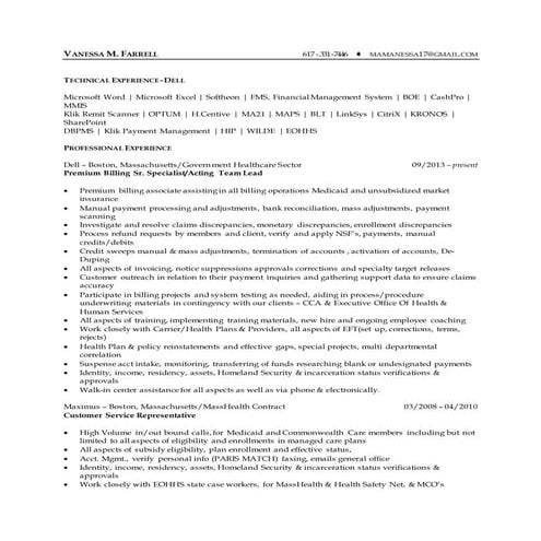 2016  Current Resume