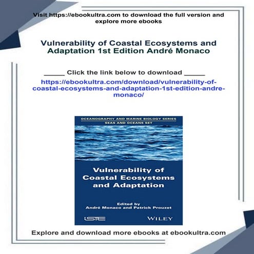 Vulnerability of Coastal Ecosystems and Adaptation 1st Edition André ...