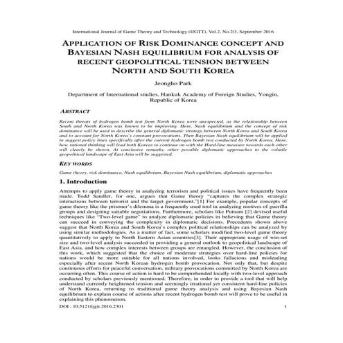 Cooperation under the security dilemma | PPTX
