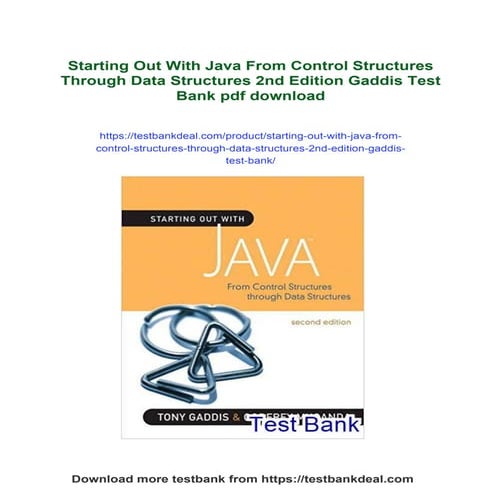 Starting Out With Java From Control Structures Through Data Structures ...