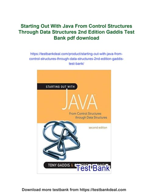 Starting Out With Java From Control Structures Through Data Structures ...