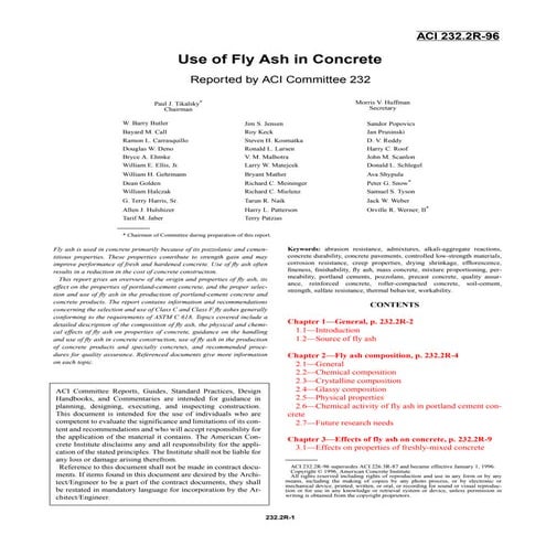 232.2 r 96 - use of fly ash in concrete | PDF