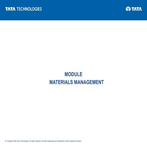 SAP-MM-Level-1-Training POWEPOINT OVERVIEW