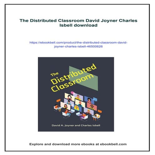 The Distributed Classroom David Joyner Charles Isbell | PDF