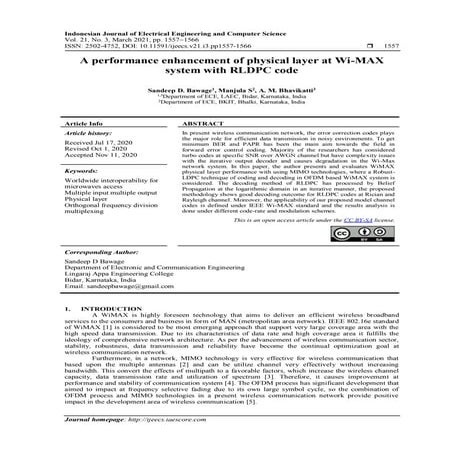 A performance enhancement of physical layer at Wi-MAX  system with RLDPC code